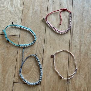 3 - 4 Ocean and bonus Pura vida bracelets